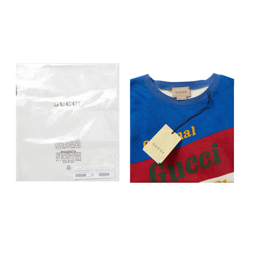 Camiseta de manga corta de cuello redondo de cuello redondo de Gucci
