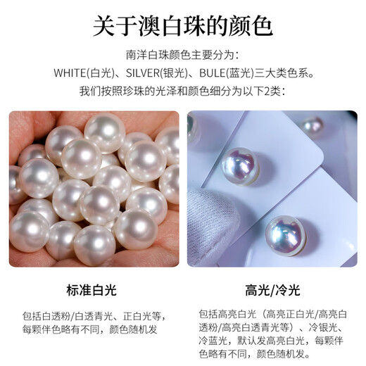 Nanxi 18K Gold Australian White Pearl Pendant Women's Single South Sea White Pearl Necklace Strong Light Elegant Clavicle Chain Gift Yellow 18K Gold Holder 12-13mm+18K Gold Chain