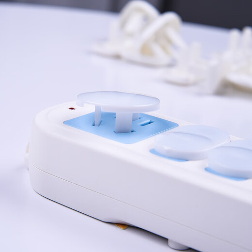 Children's anti-shock socket protective cover, jack safety plug, plug protective cover, infant power strip protective cover, socket protective cover, two holes, 10 pieces + three holes, 10 pieces