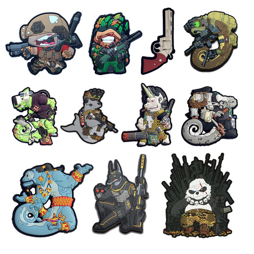 5.11 New DIY 3D Velcro Chapter High Quality Rubber Chapter Backpack Accessories Chapter Military Fan Armband Morale Chapter 24, Aladdin Genius