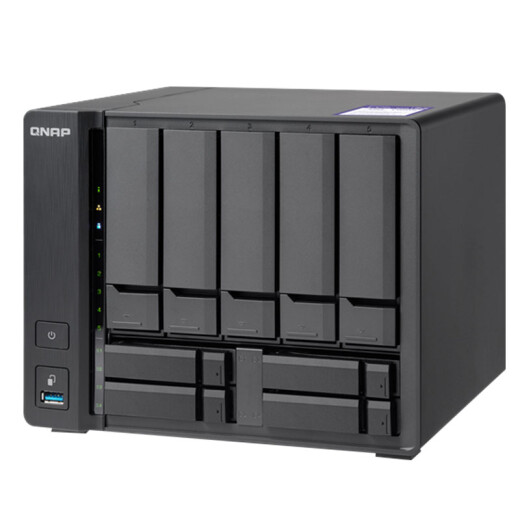 QNAP TVS-951N nine-bay network storage server includes 4 SSD dedicated ports and built-in 5G network port NAS private cloud