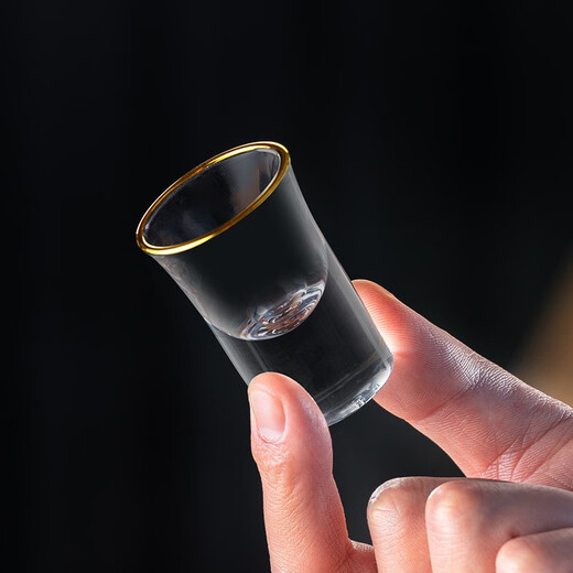 Genasi Crystal Liquor Cup Wine Divider Set Household Glass Small Spirits with Scale High-end Wine Set for Chinese Restaurants 150ml Crystal Wine Divider 6 Pack