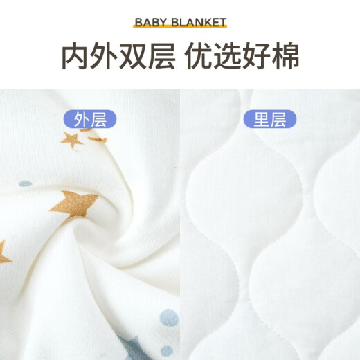 Disney (Disney) baby blanket spring, autumn and winter universal sleeping bag blanket newborn anti-jump swaddling cotton swaddling blanket sleeping Mickey (spring and summer double-layered without quilting)