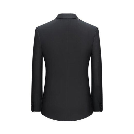 Shanghai Haoyu Wool Suit Suit Men's Slim Business Formal Wool Black Suit Groom Wedding Dress Groomsmen Suit 702 Black L (170)