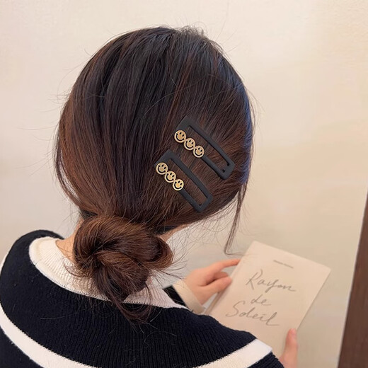Xiang Wan hair clip side clip 4 pieces high-end hair clip side bangs clip forehead clip bb clip girl birthday gift