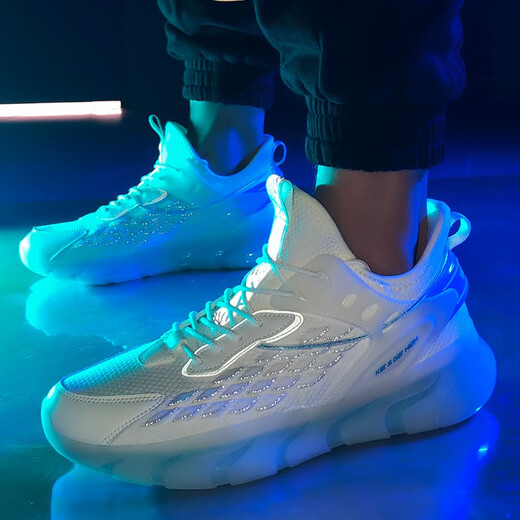 
Saibolun [Blade Dynamic Technology] Men's Shoes Breathable Blade Casual Shoes Men's Flying Mesh Sports Men's Shock Absorbing and Climax Shoes White and Blue 898 (Coconut Running Style) 43