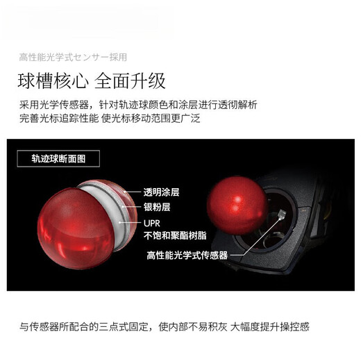 宜丽客（ELECOM）无线轨迹球鼠标蓝牙有线usb人体工程学设计师达芬奇CAD画图8键食指轨迹球（ipad不可用） 8键 食指轨迹球(ipad不可用)