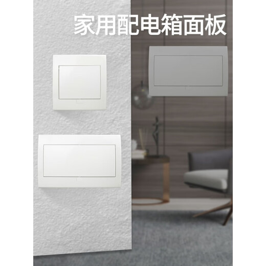 ZBKBO Guangdong type strong electric box panel button type 6/13/18/20-position household fashion distribution box cover electric box cover 13-16 circuit (blue)
