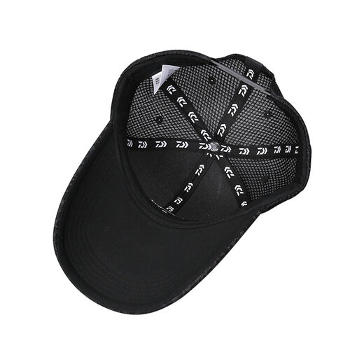 DAIWA Spring and Summer New Style DCN-9209C Half Mesh Hat Fashionable Breathable Sun Hat Fishing Hat Men's and Women's Sports Hat Black One Size