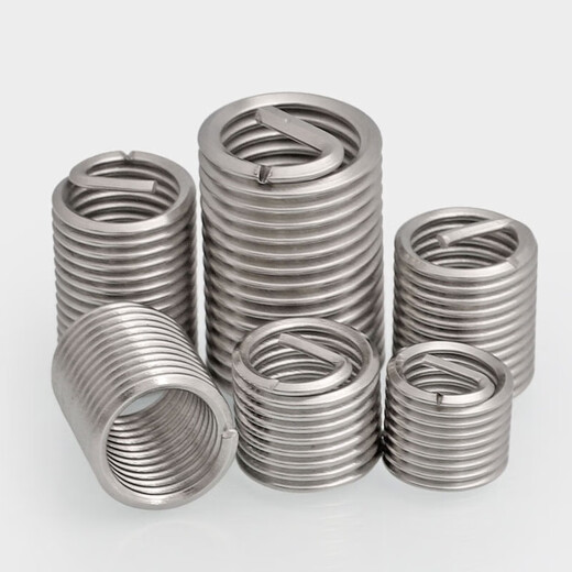Tongrong Cuibingneng 304 stainless steel thread braces thread protective sleeve screw sleeve steel wire sleeve spring repair steel sleeve conversion M1.6*0.35*1D 20 pieces