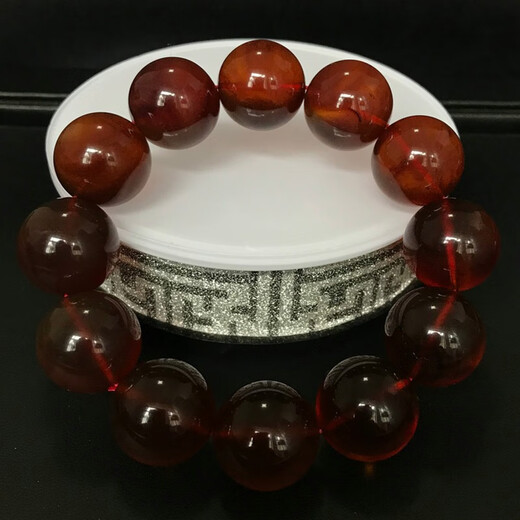 Dingfei Myanmar Amber Men Domineering Brown Red Amber 19mm Beeswax Raw Stone Bracelet No Optimization Picture Color