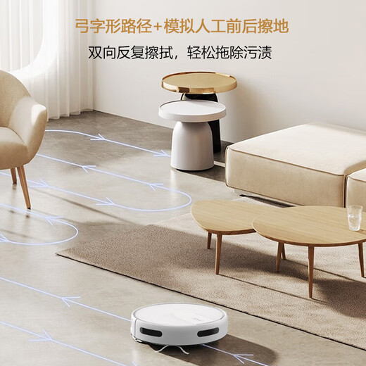TAKDIR德国扫地机器人智能家用全自动扫拖一体机APP远程导航吸尘器大吸力擦地自动回充预约定时电控水箱 APP遥控+电控水箱+黑色+增配版