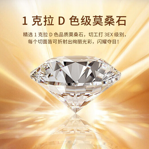 LAOLATU 999 platinum necklace for women PT950 platinum moissanite pendant niche Chinese Valentine's Day confession gift for girlfriend and wife pt950 platinum O-shaped chain + pt950 platinum pendant