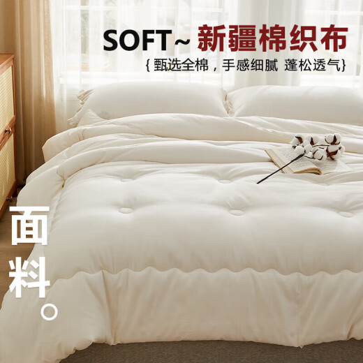 MUJI Class A antibacterial 100% cotton Xinjiang cotton autumn and winter quilt core 6Jin [Jin equals 0.5kg] 200*230cm