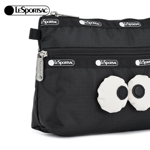 LeSportsac New Cute Big Eyes Clutch Coin Purse Commuting Bag Women's Bag Gift for Girls Classic Black