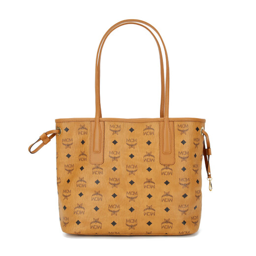 MCM LIZ small mother-in-law tote bag shoulder hand shopping bag cognac color gift