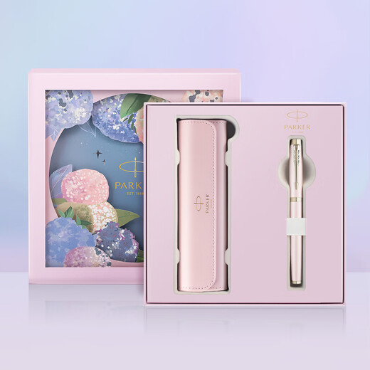 派克（PARKER）【热门商品】钢笔新款签字笔绣球花艺礼盒IM墨水笔送女友闺蜜生日礼物伴手礼高端轻奢刻字礼品套装 IM粉色幻想宝珠笔【绣球花艺礼盒】