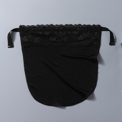 Natural silk silk women's anti-exposure chest piece, mulberry silk anti-exposure artifact base underwear cover, black-lace, one size fits all