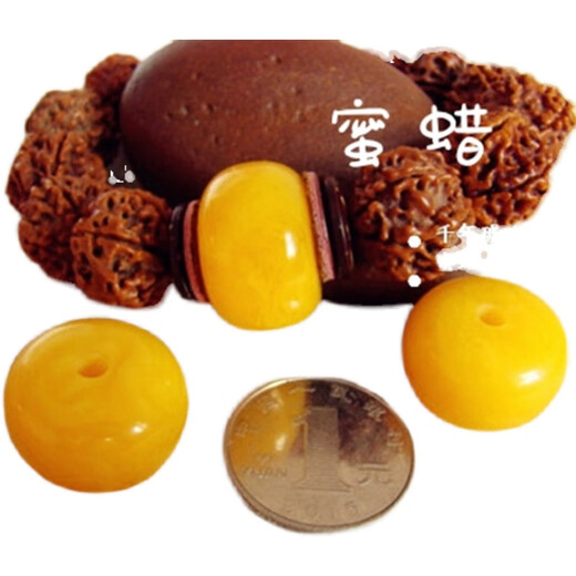 DR GRAFFCARNY natural beeswax cake wheel bead drum bead pier bucket bead play diy bracelet Bodhi 108 with bead accessories diameter 18 thick 12MM single