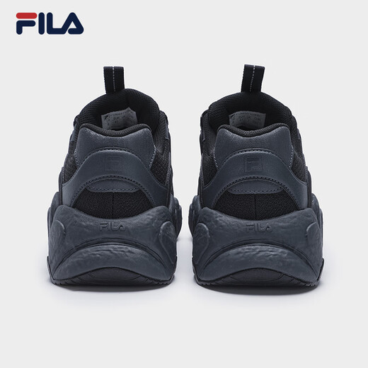 FILA official men's shoes CROISSANT modern sports shoes croissant shoes dad shoes black/shadow black gray-BC 42