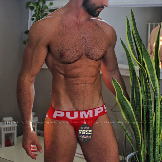 PUP trendy men's thongs, mesh double thongs, hollow buttocks, youthful T-pants, no need to take off GAY M 2 pieces, please choose and contact customer service