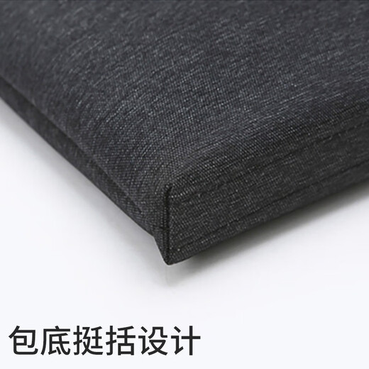 Meidu briefcase men's business handbag casual men's bag large capacity canvas computer bag conference document bag horizontal briefcase black 14 inches