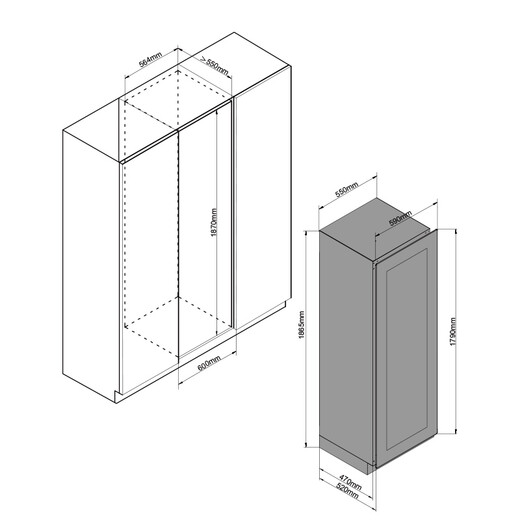 EREMITE ultra-thin fully embedded red wine cabinet constant temperature wine cabinet built-in wine cabinet hidden constant temperature and humidity cigar cabinet cold drink cabinet zero built-in wine cabinet tea cabinet stainless steel door ice bar