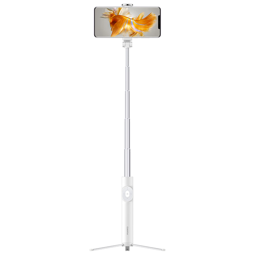 Huawei original selfie stick tripod anti-shake Bluetooth remote control wireless photography Douyin mobile live internet celebrity stand selfie artifact mini portable vlog shooting short video [intelligent control version Bluetooth remote control] tripod + selfie stick integrated-white