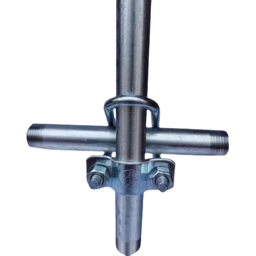 Taslon double U-shaped hoop galvanized U-bolt double U cross pipe clamp cross fixed pipe clamp water pipe fixed cross card 4 points card 4 points (pack of 10) pipe outer diameter 2