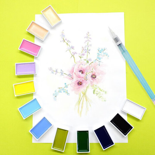 Wu Zhu (KURETAKE) Yancai Danmei single solid watercolor pigment professional art beginner student with Chinese painting pigment ink painting ancient style and style ocher color MC21-46