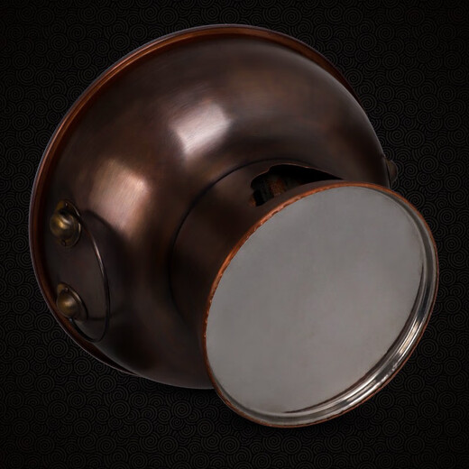 Copper Liu Ford thick pure copper hot pot old-fashioned charcoal hot pot household mandarin duck pot old Beijing mutton shabu pure copper handmade copper pot 34 cm mandarin duck pot for 8 people place an order and note the color