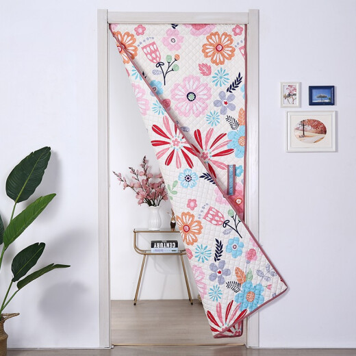 Bingu (Bigreat) winter thickened cotton door curtain, windproof and soundproofing, household bedroom partition curtain, cotton curtain, cold-proof and warm curtain, can be customized with Jinlu Mingyue (single-sided pattern) 85cm*200cm