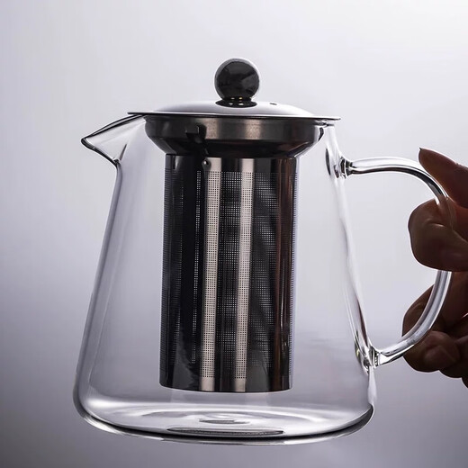 Muyun bubble teapot thickened glass teapot large capacity office tea set health high borosilicate high temperature resistant 450ml