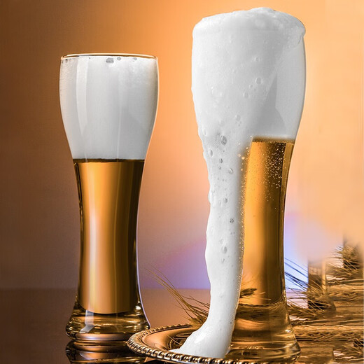 Ocean original imported beer mug, glass water cup, creative wine glass, large-capacity household glass short cup, 475ml, six-pack