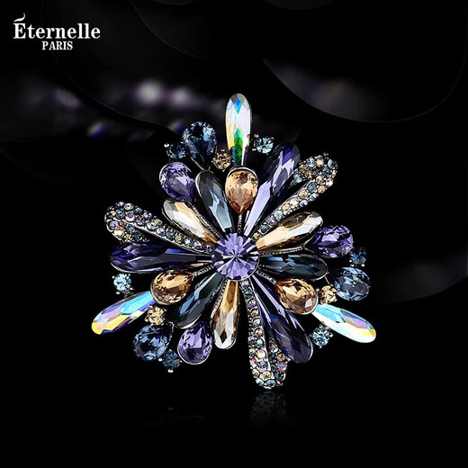 Eternelle French eternal original design brooch, high-end temperament, autumn and winter accessories, collar pin, corsage, birthday gift for girls