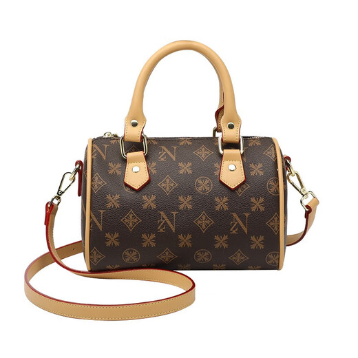 Beinni 2023 New Boston Pillow Bag, Oldshassed Fashion Retro Bag, Women's Tandbag, One-Hourper estampado de cuerpo cruzado, color de café