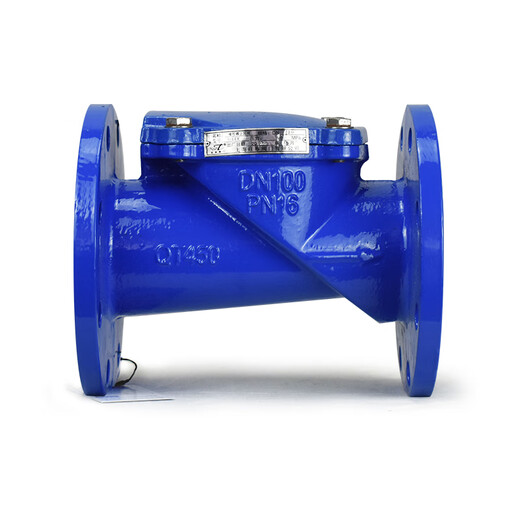 Rubber flap check valve H44X-16Q ductile iron plate flange pipe water pump one-way check valve DN50 100 ductile iron DN250