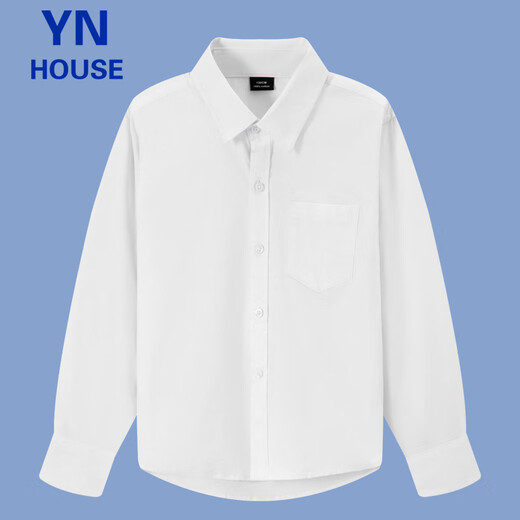 Innovo Children's Shirt White Long Sleeve Pocket Boys Shirt White Long Sleeve 170CM
