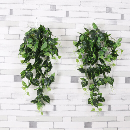 Shengshi Taibao simulation flower vine green plant rattan green radish decoration ceiling vine air conditioning pipe restaurant layout 90 leaves 5 pack