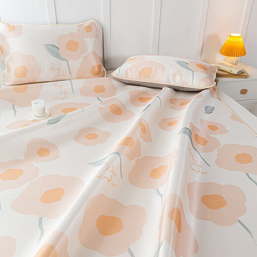 Love the mat, ice silk mat, three-piece set, upgraded washable soft mat, non-slip, enlarged ice silk mat, Betsy washable soft mat, 1.5 meter three-piece set