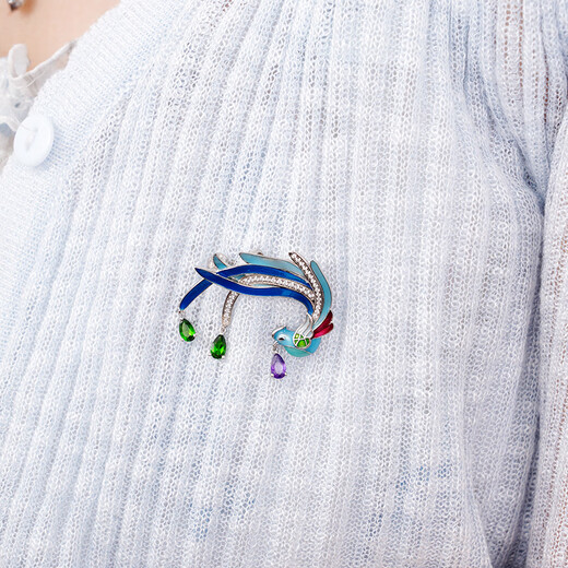 Forbidden City Culture Wealthy Harmony Series Jewelry Necklace Ring Brooch Necklace Earrings Gift For Girlfriend Forbidden City Cultural Creative Gift Brooch Necklace With Certificate