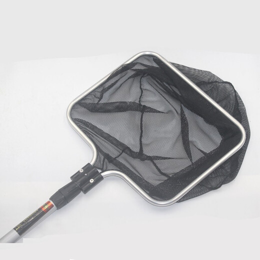 Songbao fishing net fishing net koi fish pond net bag fish fishing telescopic pole copy net aluminum alloy arowana fishing net dense net 22 inches 55*55cm+2.5m telescopic pole SF delivery