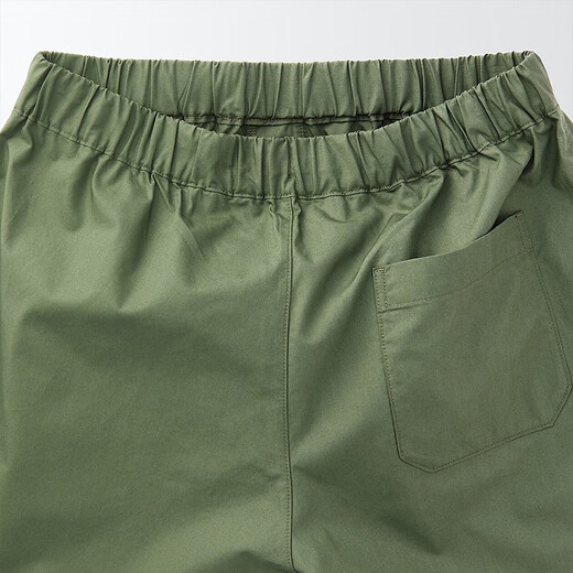 MUJI Women's Washed Plain Shorts Women's Summer Pants Casual Shorts Dopamine Pure Cotton BEC27A3S Khaki S 155/62A