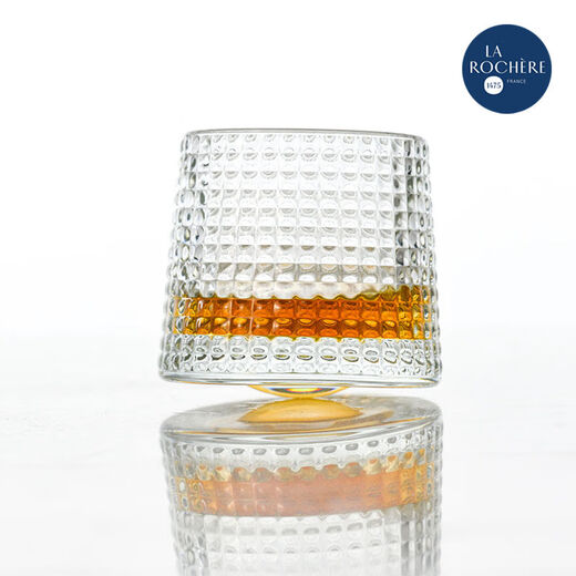 LA ROCHERE Made in France rotating whiskey glass BLOSSOM wine dirty pattern coffee cup and plate award-winning design whiskey glass 4 gift boxes