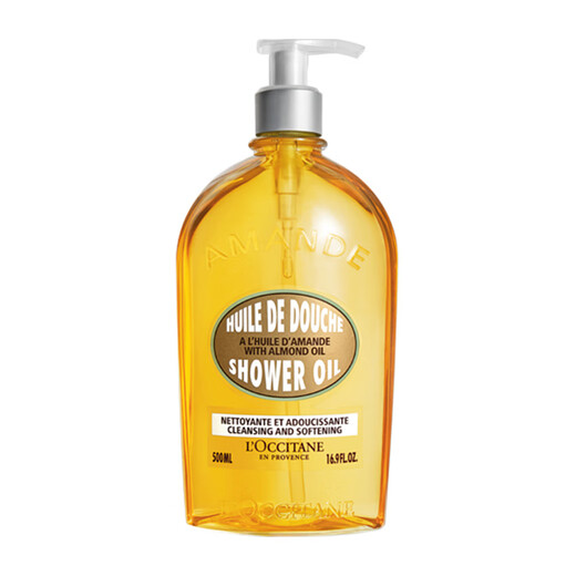 L'Occitane Sweet Almond Shower Oil 500ml Shower Gel Moisturizing and Firming Skin French Imported Gift for Men and Women