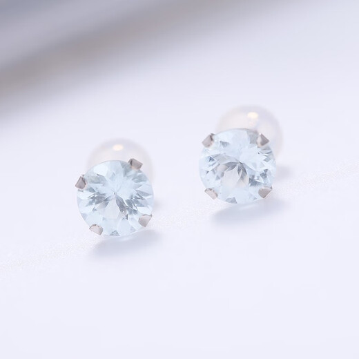 GEM STONE KING aquamarine earrings 14K gold earrings 1.50 carat colored gemstone earrings as birthday gifts for girlfriend and wife