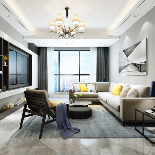 Chuangyi Decoration Jingdong Selection Decoration Company Full Package Renovation Design Service Home Decoration Simple Modern Style Whole House Decoration