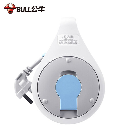 BULL cable reel/engineering wiring/mobile cable wire reel/construction site plug handle type 3 positions 10 meters 1 square meter GN-802