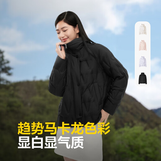 Bosideng autumn and winter down jacket for women 90 velvet, thin, slim, short, comfortable and casual, can be worn with an easy-to-pack jacket