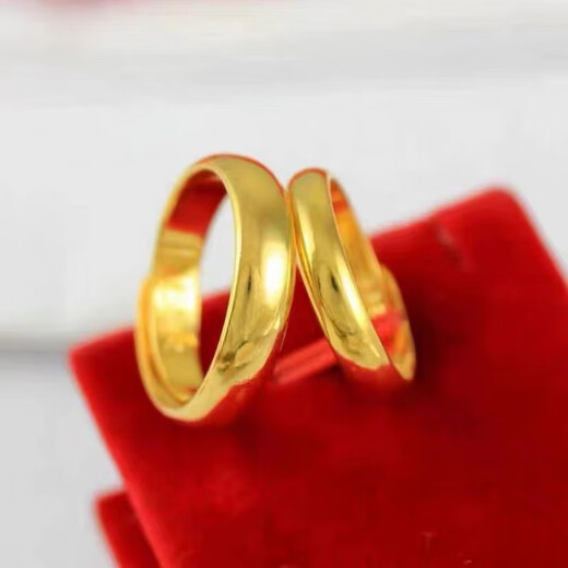 Fat Donglai's same style 18K gold love ring Hong Kong duty-free gold 18k live heart five-line multiple rings for women, double heart ring